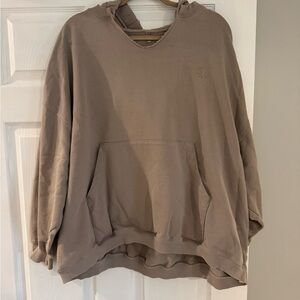 FREE PEOPLE SIZE L Casual Taupe Pullover with Front Pocket